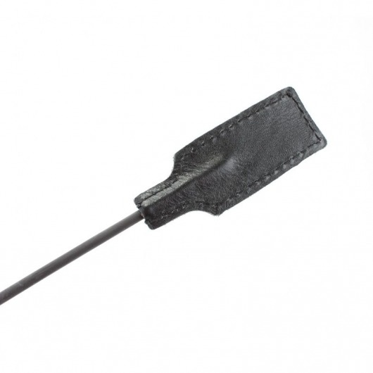 Чёрный профессиональный стек с золотистой рукоятью - 73 см. - БДСМ Арсенал - купить с доставкой в Раменском