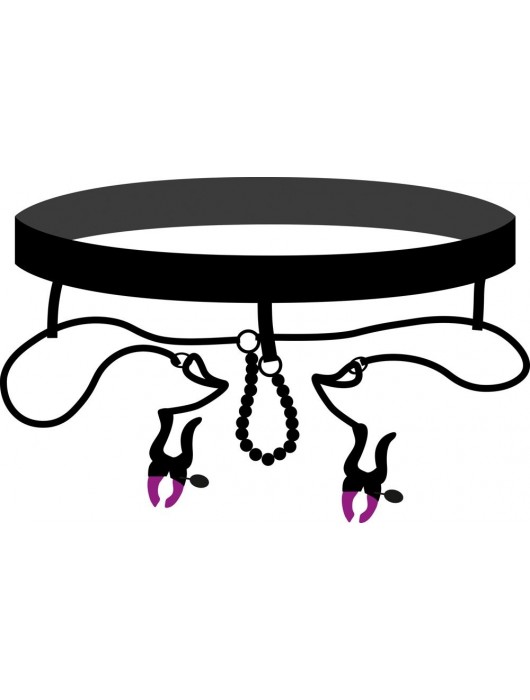 Трусики с зажимами для половых губ и бусинками для массажа промежности - Orion - купить с доставкой в Раменском