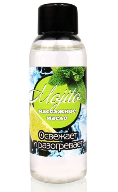 Массажное масло для тела Mojito с ароматом лайма - 50 мл. - Биоритм - купить с доставкой в Раменском