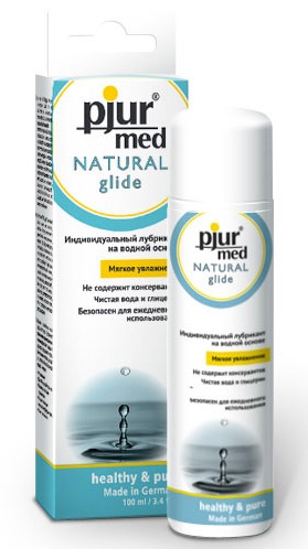 Нейтральный лубрикант на водной основе pjur MED Natural glide - 100 мл. - Pjur - купить с доставкой в Раменском