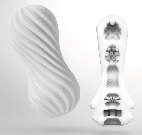 Мастурбатор FLEX Silky White с мягким рельефом - Tenga - в Раменском купить с доставкой