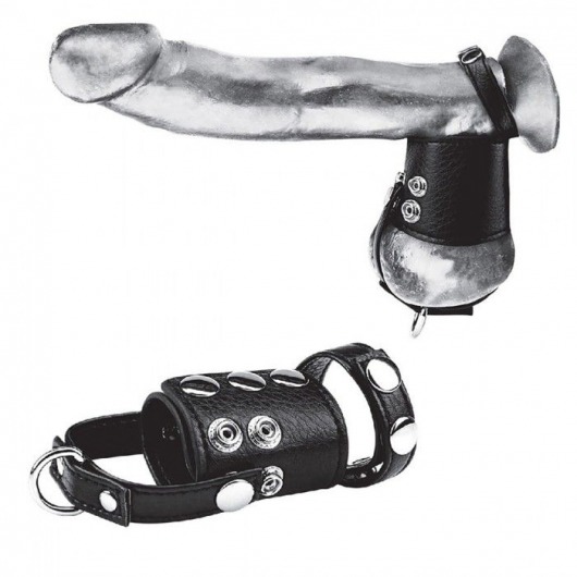 Кольцо на член и мошонку Cock Ring With 2  Ball Stretcher And Optional Weight Ring - BlueLine - в Раменском купить с доставкой