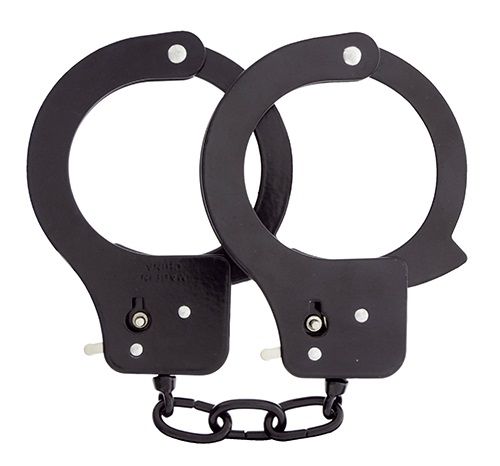 Чёрные наручники из листового металла BONDX METAL CUFFS BLACK - Dream Toys - купить с доставкой в Раменском