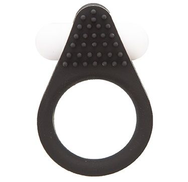 Чёрное эрекционное кольцо LIT-UP SILICONE STIMU RING 1 BLACK - Dream Toys - в Раменском купить с доставкой