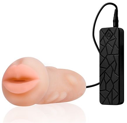 Мастурбатор-ротик с вибрацией REALSTUFF VIBRATING MASTURBATOR MOUTH - Dream Toys - в Раменском купить с доставкой