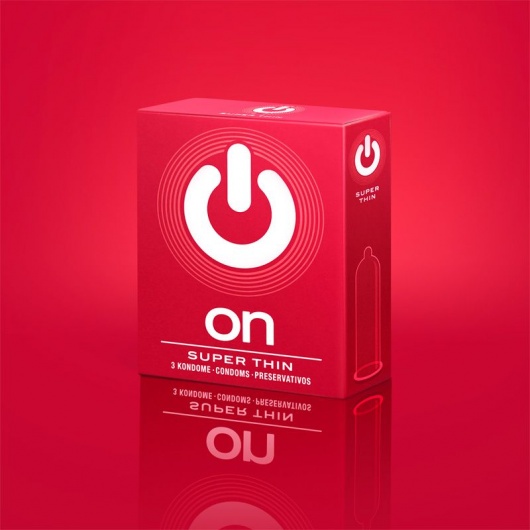 Супертонкие презервативы ON) Super Thin - 3 шт. - ON) - купить с доставкой в Раменском