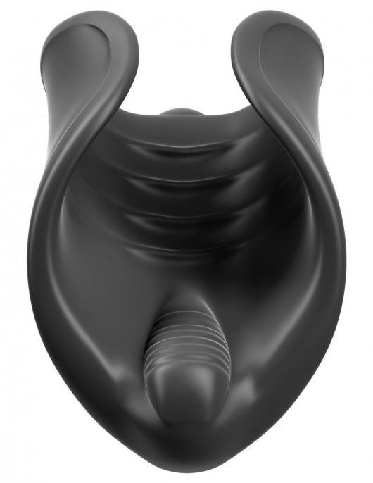 Чёрный мастурбатор Vibrating Silicone Stimulator с вибрацией - Pipedream - в Раменском купить с доставкой