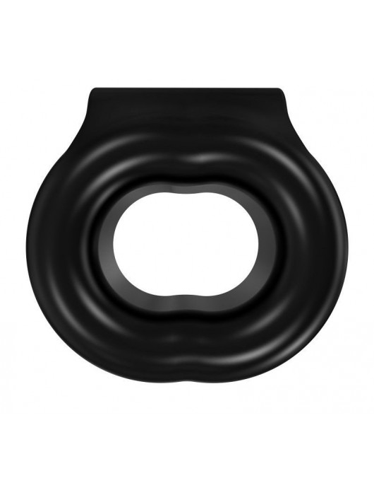 Чёрное эрекционное виброкольцо Stretch - Bathmate - в Раменском купить с доставкой