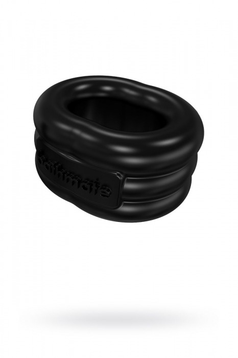 Чёрное эрекционное виброкольцо Stretch - Bathmate - в Раменском купить с доставкой