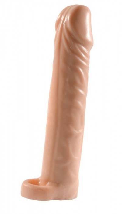 Телесная насадка-удлинитель Extension sleeve с подхватом - 17 см. - Sitabella - в Раменском купить с доставкой
