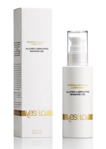 Массажный гель-смазка на силиконовой основе Allover Massage Gel - 100 мл. - YESforLOV - купить с доставкой в Раменском