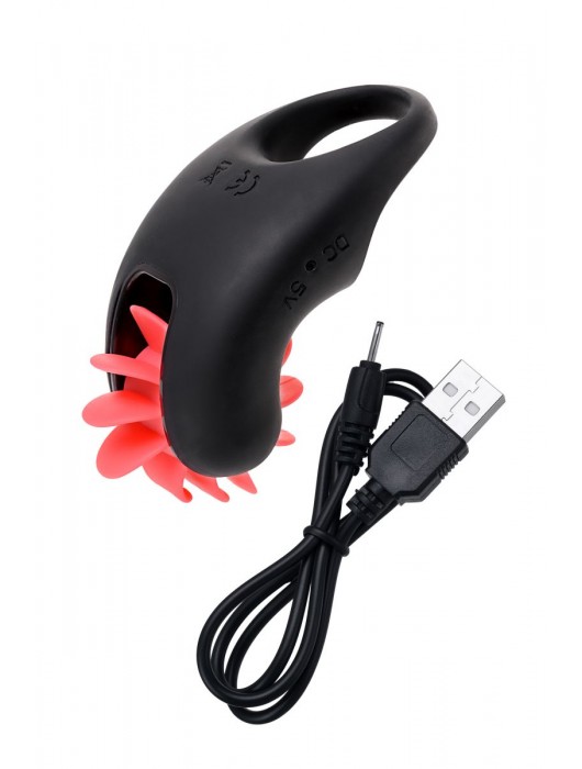 Чёрно-красное эрекционное виброкольцо Erotist - Erotist Adult Toys - в Раменском купить с доставкой