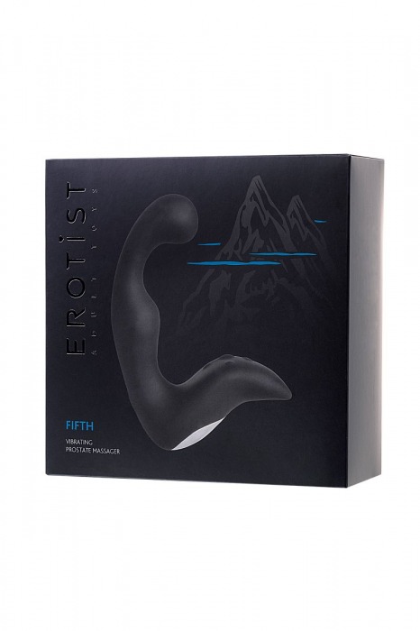 Чёрный изогнутый вибростимулятор простаты Erotist - Erotist Adult Toys - в Раменском купить с доставкой