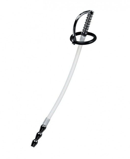 Силиконовый уретральный плаг со сменными фиксирующими кольцами Metal - ToyFa - купить с доставкой в Раменском