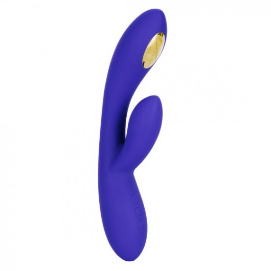 Фиолетовый вибратор с функцией электростимуляции Intimate E-Stimulator Dual Wand - 21,5 см. - California Exotic Novelties - купить с доставкой в Раменском