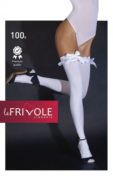 Плотные чулки с атласными бантами спереди - Le Frivole купить с доставкой