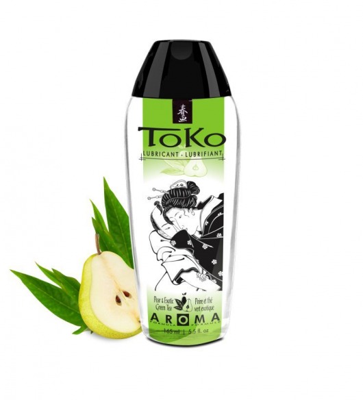 Интимный гель TOKO Pear   Exotic Green Tea с ароматом груши и зеленого чая - 165 мл. - Shunga - купить с доставкой в Раменском