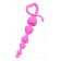 Розовая силиконовая анальная цепочка Sweety - 18,5 см. - ToyFa в Раменском Розовая силиконовая анальная цепочка Sweety - 18,5 см. - ToyFa