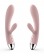 Нежно-розовый вибратор Alice с клиторальным стимулятором - Svakom