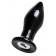 Черная стеклянная вибровтулка - 10,5 см. - Sexus в Раменском Черная стеклянная вибровтулка - 10,5 см. - Sexus