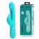 Аквамариновый вибратор-кролик с функцией фингеринга Kampas - 23,2 см. - Baile купить в Раменском с доставкой в Orgasmix.ru Аквамариновый вибратор-кролик с функцией фингеринга Kampas - 23,2 см. - Baile